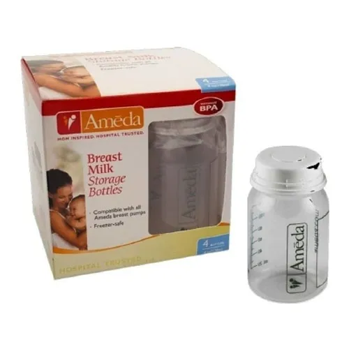 Ameda - 17244M - Breast Milk Storage Bottle 4 oz. Polypropylene