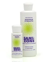 Argentum Medical - Sani-Zone - 1008OD - Sani Zone Sani zone ostomy appliance deodorant 8 oz bottle, dispensing cap.