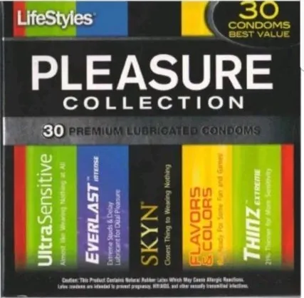 Sxwell - 02625 - Lifestyles Pleasure Collection, 30 Count