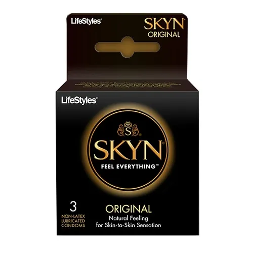 Sxwell - 07303 - LifeStyles SKYN Original Polyisoprene (Non-Latex) Condoms, 3 Count.