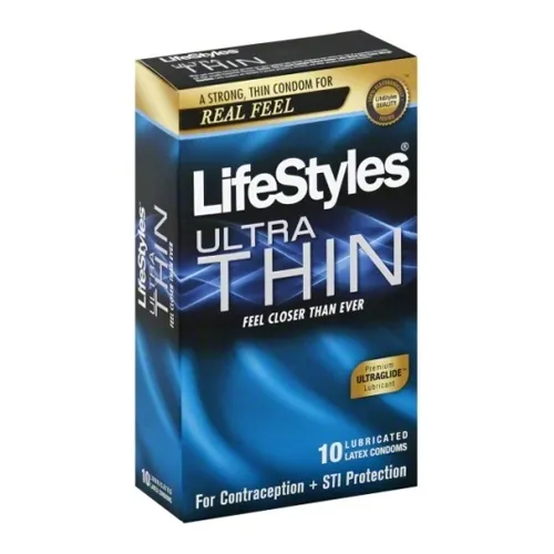 Sxwell - 21010 - Lifestyles Ultra Thin Latex Condoms, 10 Count.