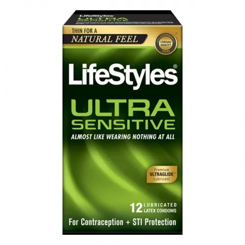 Sxwell - From: 21714 To: 21746 - LifeStyles Ultra Sensitive Latex Condoms, 14 Count.