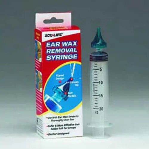 Apothecary - 400595 - Acu-Life Ear Wax Removal Syringe Tri-Stream Tip, Flared Design, Exit Portals, Use with Ear Wax Drops