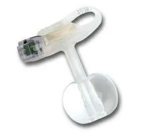 Applied Medical Tech - AMT MINI Classic - 5-1812 - Mini Classic Balloon Button Feeding Device 18 fr x 1-1/5 cm L Stoma, Low Profile, Silicone, White Bolster Port