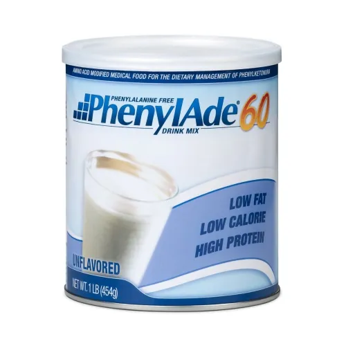 Nutricia North America - 119852 - 7531 PhenylAde 60 Drink Mix 1 lb Can, 1335 Calories, Unflavored.