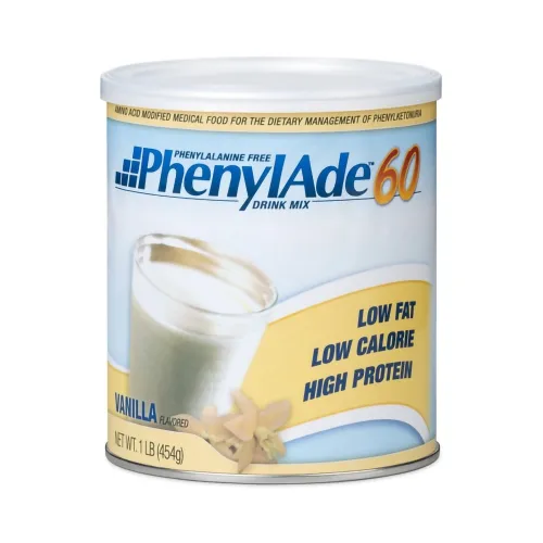 Nutricia North America 7531 - 119853 - Phenylade 60 Drink Mix 1 Lb Can, 1335 Calories, Vanilla Flavor.