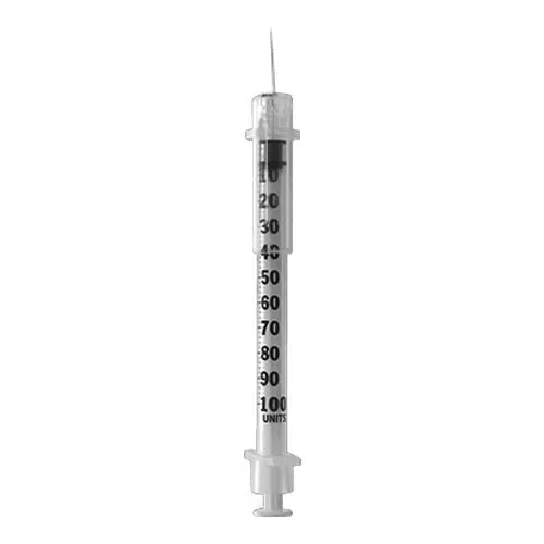 Arkray - 250291 - Assure ID Insulin Safety Syringe 29G x 1/2", 1 mL, 100 ct. Latex-Free.