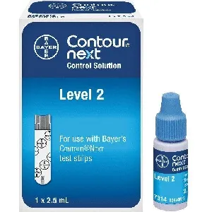 Ascensia Diabetes Care Us - Contour Next - 7314 - Contour Next control solution, level 2, normal, 2.5 ml.  For use with Bayer's Contour Next test strips.