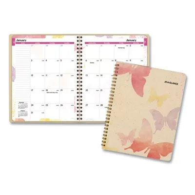 Ataglance - AAG791800G - Watercolors Monthly Planner, 2021-2022