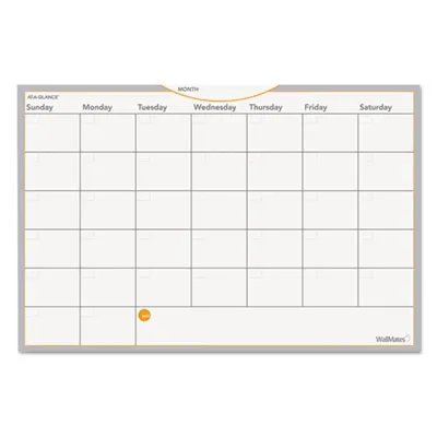 Ataglance - From: AAGAW402028 To: AAGAW602028 - Wallmates Self-Adhesive Dry Erase Monthly Planning Surface