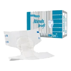 Attends Healthcare Products - From: BR30 To: BR40  Attends Care Unisex Adult Incontinence Brief Attends Care Large Disposable Moderate Absorbency