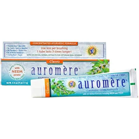 Auromere - From: AT416DZ To: ATMINTDZ - Ayurvedic Toothpaste Classic  (Licorice)