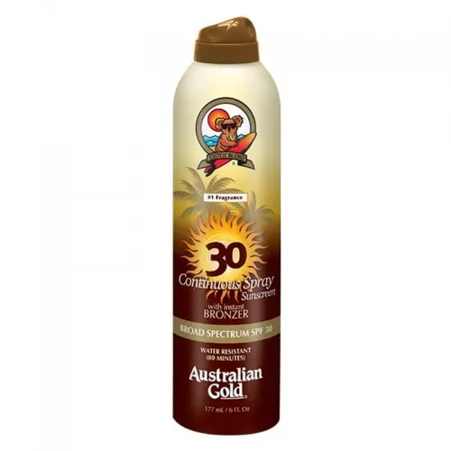 Australian Gold - From: A70601 To: A70606 - SPF 30 Continuous Spray Bronzer, 6 ounce.