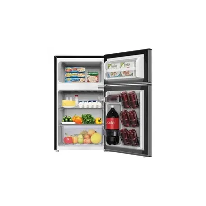 Avanti - AVARA31B3S - Counter-Height 3.1 Cu. Ft Two-Door Refrigerator/Freezer, Black/Stainless Steel