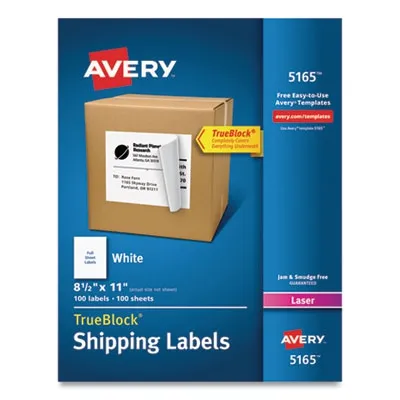 Avery Prod - From: AVE5165 To: AVE8465 - Shipping Labels With Trueblock Technology