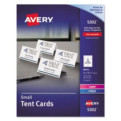 Avery Prod - From: AVE5302 To: AVE5913 - Small Tent Card