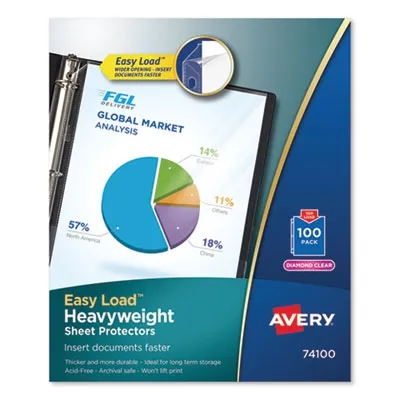 Avery Prod - From: AVE74100 To: AVE74401 - Top-Load Poly Sheet Protectors