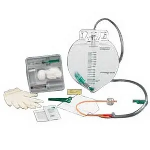 Bard Rochester - Bardex Lubricath - 901116 - Lubricath Center-entry Drainage Bag Foley Tray with 16 fr Coude Tip Catheter, Tamper-evident Seal, Anti-Reflux Device, Single-use, Sterile