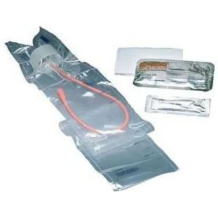C.R. Bard - 4A2044 - Bard Intermittent Catheter Kit, 14fr, Touchless Red Rubber, Male, 1100cc Collection Chamber, Underpad
