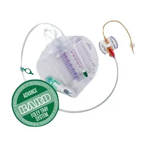 Bard Rochester - Surestep - From: 304916 To: 304918 - Bard Home Health Div  Lubricath Coude 350 mL UM Tray with Statlock Foley Stabilization Device, 18 Fr Foley Catheter.