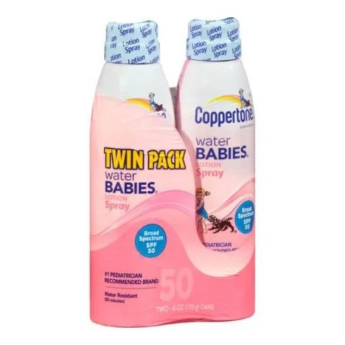 Bayer - 70596 - Waterbabies Quick Cover Lotion Spray SPF 50 Twin Pack