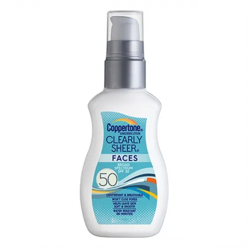 Bayer From: 70763 To: 70765 - Clearly Sheer Faces Sunscreen With SPF 50