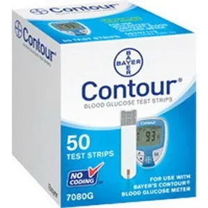 Bayer - From: 7080 To: 7090 - Contour Microfill Blood Glucose Test Strip, (50 count)
