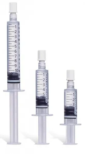 Becton Dickinson - 306544 - Normal Saline Syringe, 3mL (Rx), 30/bx, 16 bx/cs (NDC# 08290-0910-03)