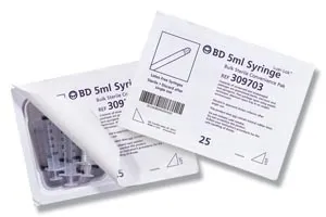 BD Becton Dickinson - 309680 - Becton Dickinson Syringe, 60mL , Luer Lok&trade; Tip, Sterile Convenience Pack Tray, Latex Free (LF), 20/bx, 6 bx/cs