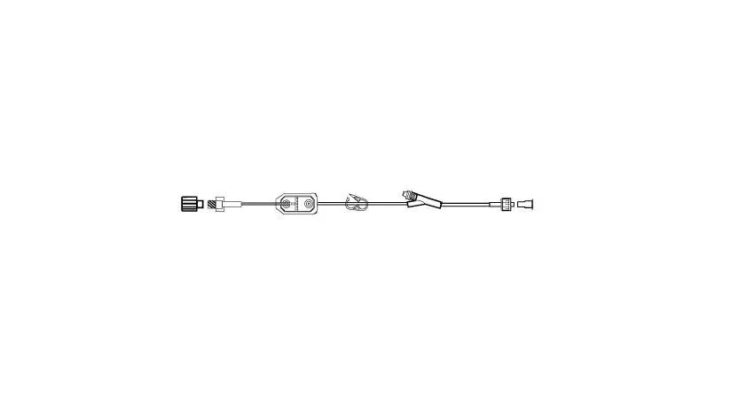 BD Becton Dickinson - ME1021 - Extension Set, Minibore, Trifuse, (4) Removable Slide Clamps, (3) Female Luer Spin Male Luer Lock, Not Made with DEHP, PV, Sterile