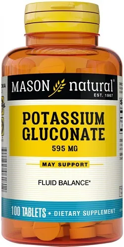 Best Naturals - 614404 - Potassium Gluconate 595 mg