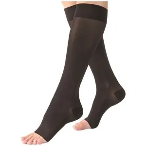 BSN Jobst - 119750 - Compression Stocking, Knee High, 30-40 mmHG, Open Toe, Classic Black, Large
