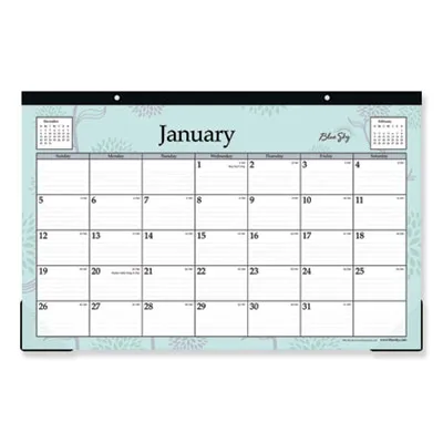Blue Sky - From: BLS101609 To: BLS101610 - Rue Du Flore Desk Pad, 17 X 11, 2021
