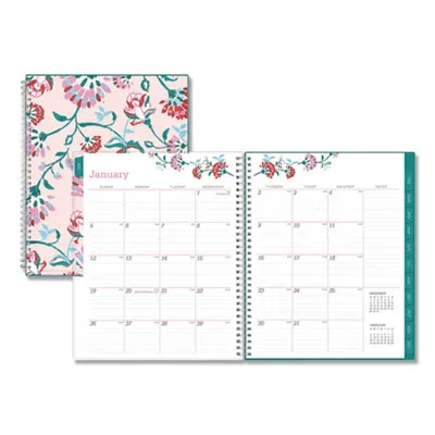 Blue Sky - From: BLS101617 To: BLS101618 - Breast Cancer Awareness Weekly/Monthly Planner, 11 X 8.5, 2021