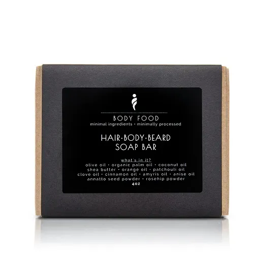 Body Food - BFHBB4 - Hair Body Beard Soap Bar