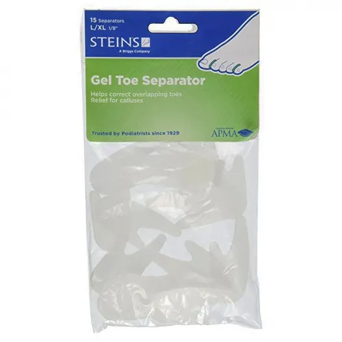 Healthsmart - Stein's - From: 768-1100-0000 To: 76811000001 - Steins Gel Toe Separators Callus Cushions