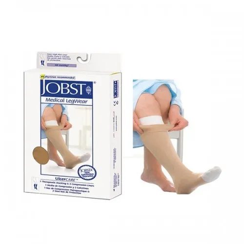 BSN Jobst - 114507 - UlcerCare 2-Part System with Liner, 40 mmHg, Beige, Size 4X-Large