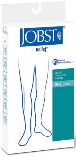 Bsn Jobst - 114730 - Relief Knee-High Firm Compression Stockings Small, Black