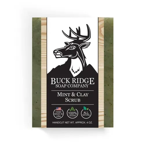 Buck Ridge - MINCLASCRUB - Mint And Clay Scrub Handmade Soap