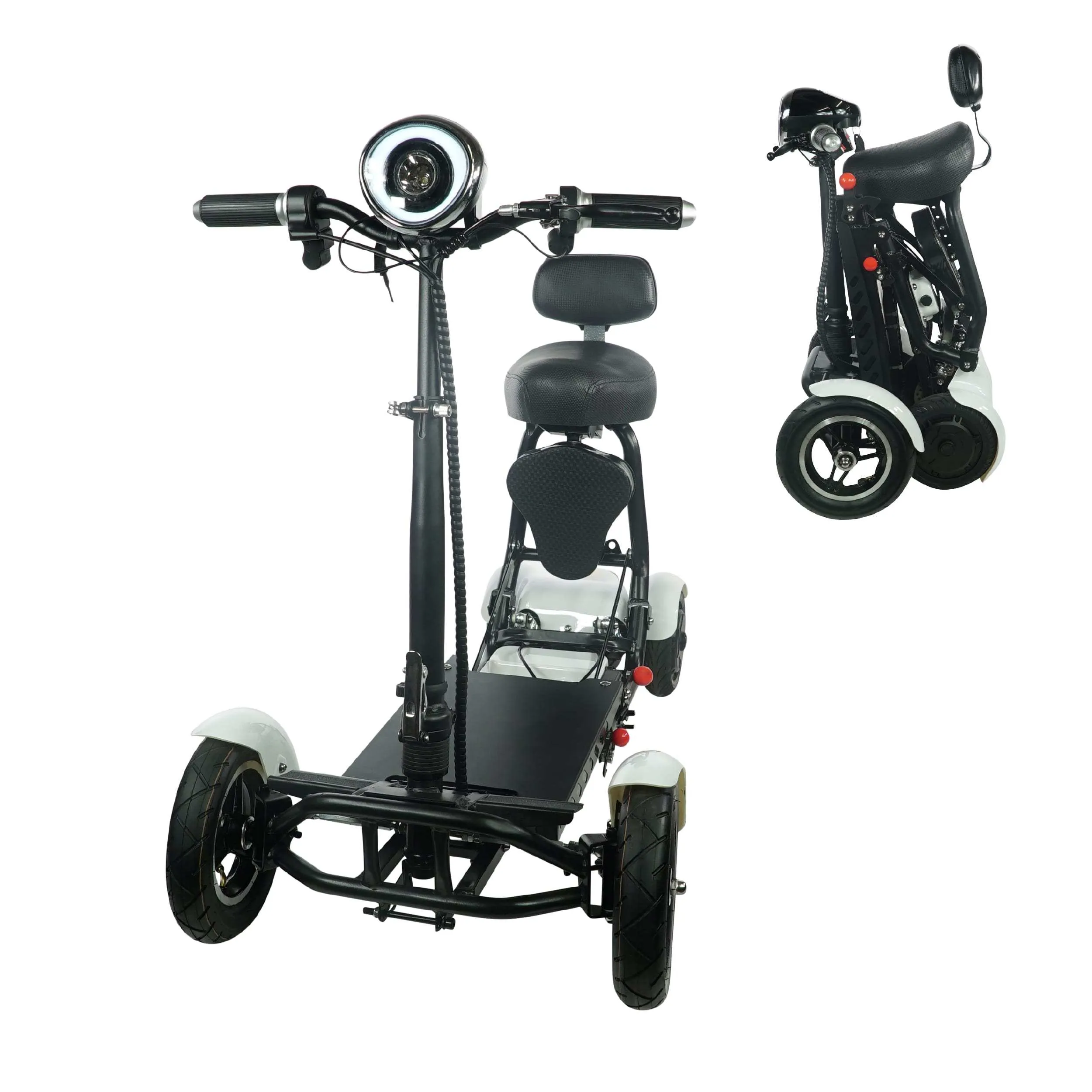 Buvan - MS3000-White - Foldable Mobility Scooters
