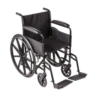 Healthsmart - 50306580200 - Wheelchair 18 Fixed Desk Arm- Rests Swingway Footrests
