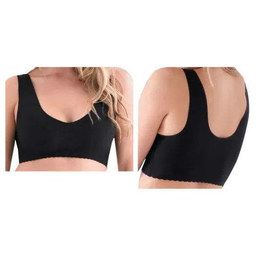 Caden Companies - ANTIBRABLK:S - Belly Bandit Anti Bra, V-Neck, Black, Small (32 B,C,D; 34B), Wire-Free, No-Dig Straps, Removeable Modesty Pads.