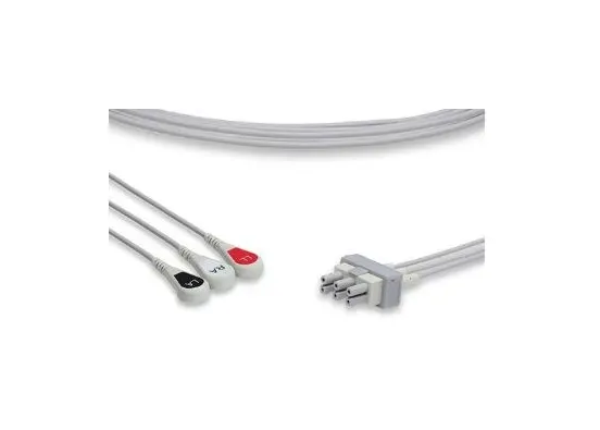 Future Health Concepts - CALAB3-90S0 - Lead Wire Cable 3 Leads Aha Aa Style 35in Snap For Use With Ecg Lead Set M1633a