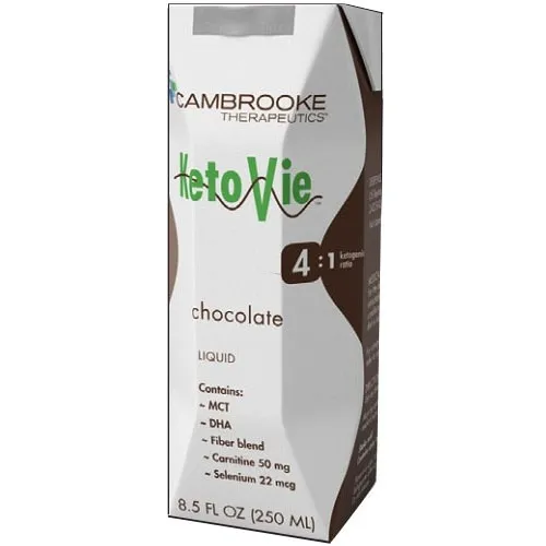 Cambrooke Foods - 50103 - KetoVie 4:1 Ready To Drink Nutrionally Complete Ketogenic Formula 8.5 oz, Chocolate