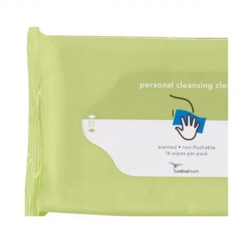 Cardinal Health - 2awuf-42 - Cardinal Health Personal Cleansing Cloth, Flushable, Fragrance Free