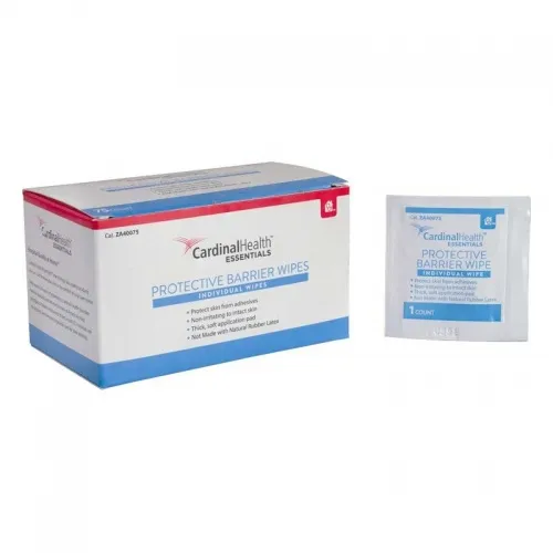 Cardinal Health - 40075 - Med Essentials Skin Prep Protective Barrier Wipe 1 1/4" x 3" (75/Box)