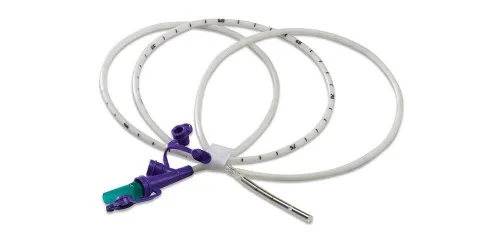 Cardinal Health - 8884721211E - Kangaroo Entriflex Nasogastric Feeding Tube with Dual Port ENFit Connection, 12 French, 36" (91 cm) Length, without Stylet, Radiopaque Polyurethane, 5G Weighted Tip, DEHP Free.