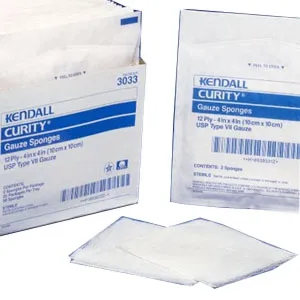 Cardinal Health - 7605 - Gauze Sponge, 4" x 4", 16-Ply, Sterile 10s in Plastic Tray, 1280/cs (16 cs/plt) (Continental US Only)