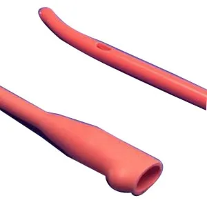 Cardinal Health - 8404 - Urethral Red Rubber Catheter, 16FR, Coude Tip, 12" Length, 12/ctn (Continental US Only)
