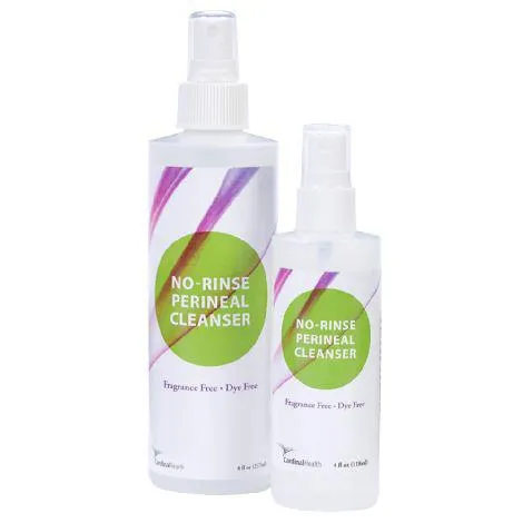 Cardinal Health - From: CSC-CLNPR4 To: CSC-CLNPR8 - Med Perineal Skin Cleanser 4 oz. Spray, Fragrance Free, pH Balanced.